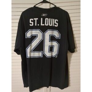 Vintage Martin St. Louis Tampa Bay Lightning T-Shirt #26 Reebok Graphic Sz XL